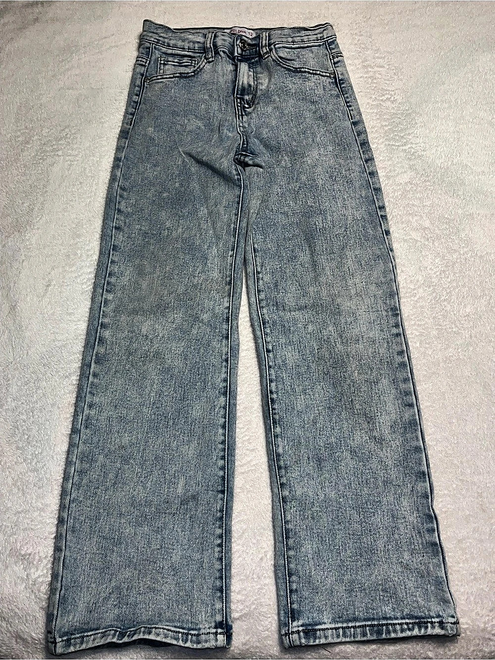 Girls Denim Diva Wide Leg Jeans Blue Waist 12